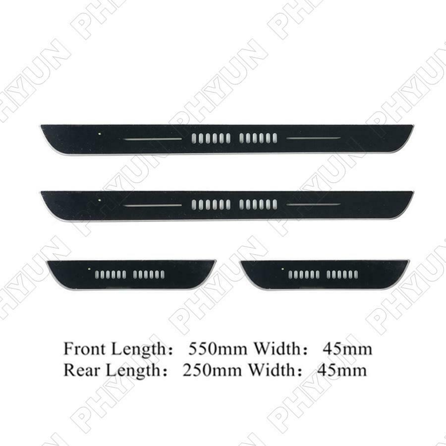Universal LED RGB Flowing Pedal Light Door Sill Pathway Welcome Scuff Light 4Pcs