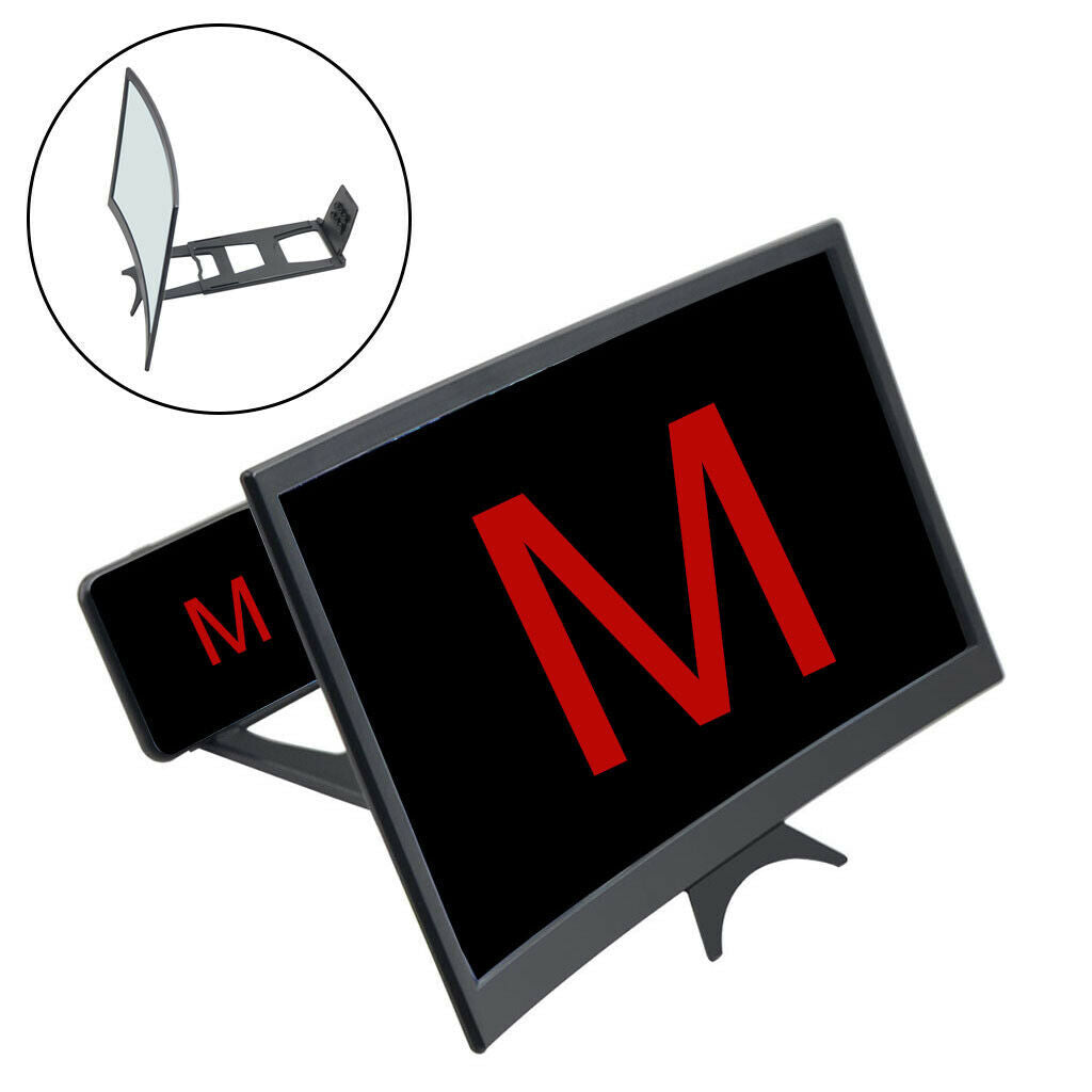 12'' Screen Amplifier Foldable 3-4 Times Magnification for Watching Movie
