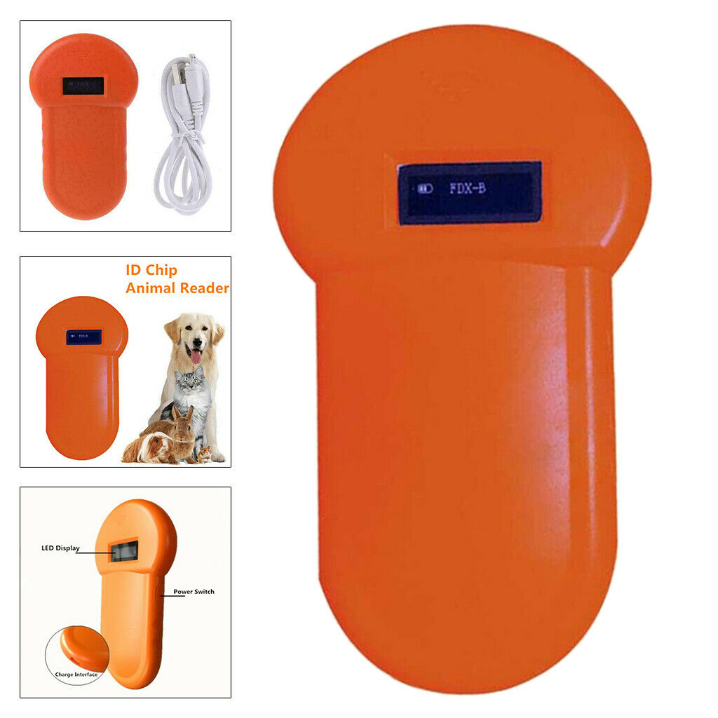 Pet ID Reader  Microchip Scanner ISO11784/5 for Dog Cat USB Rechargeable