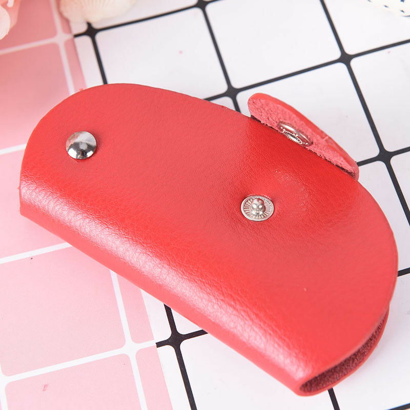 cowhide leather car key bag wallet multi function case housekeeper holderBDAU