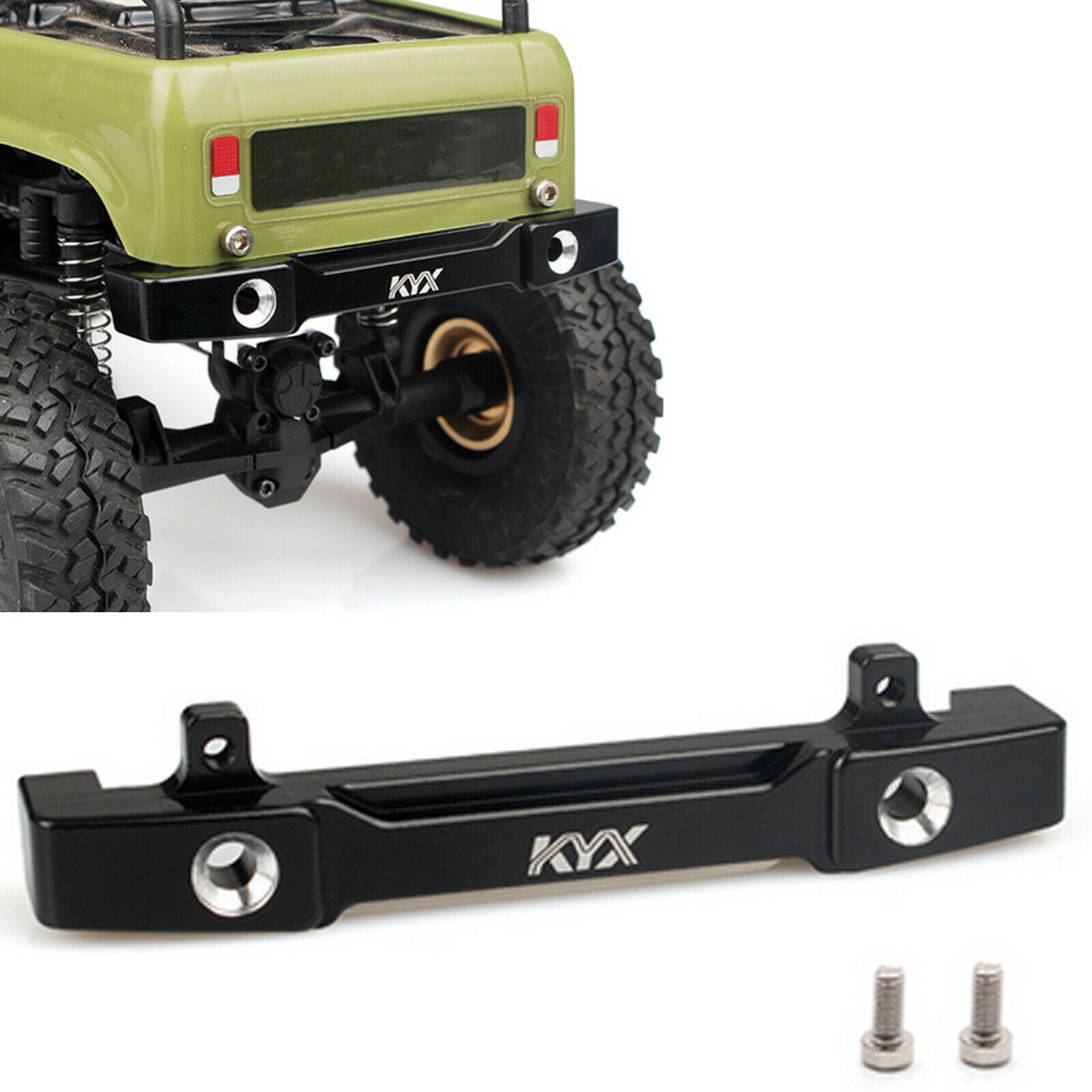 Aluminum Alloy CNC Rear Bumper Protective Bar for Axial SCX24 90081 Crawler Car