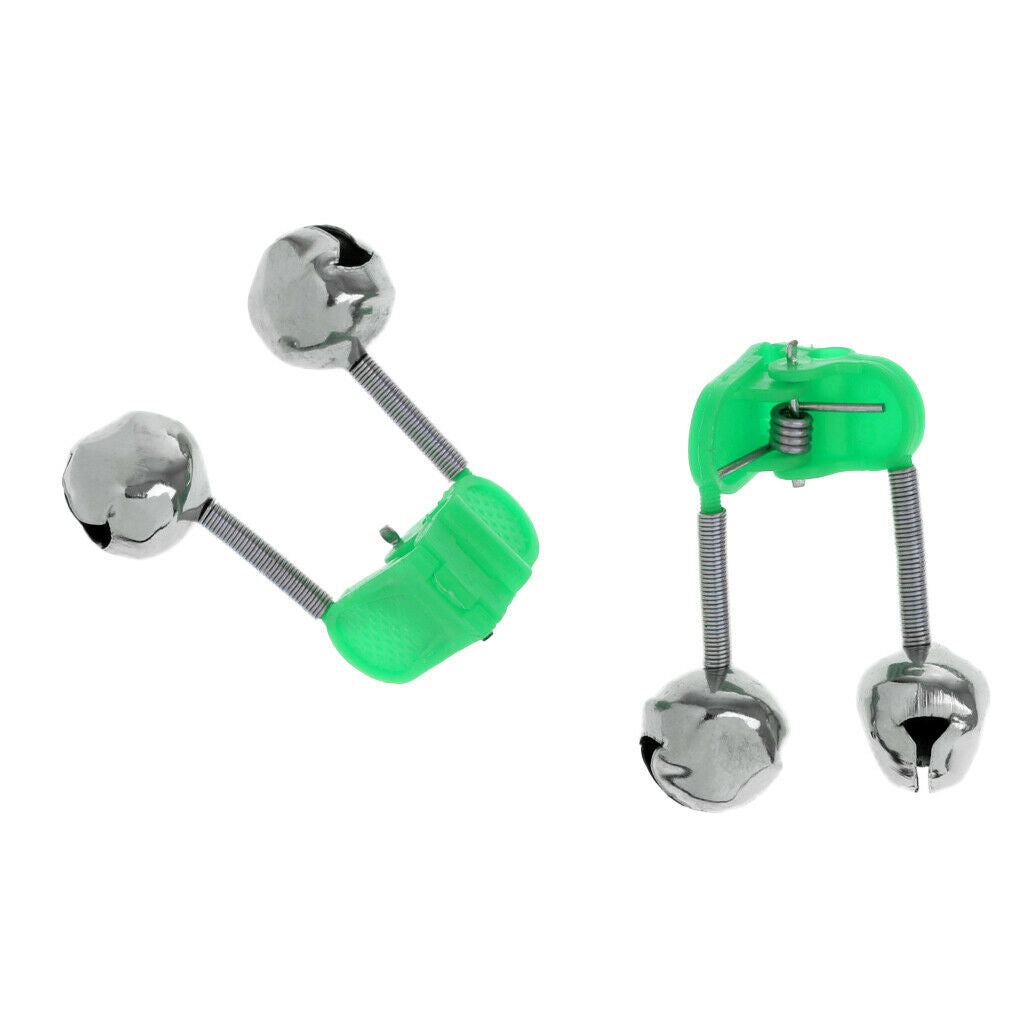 30pcs / Set Double Twin Bells Tip Clip on Fishing Rod Bite Alarm