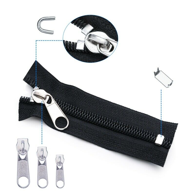 1X(85Pcs Zipper Repair Kit Zip Slider Rescue Universal Zippers Replacement J1G2)