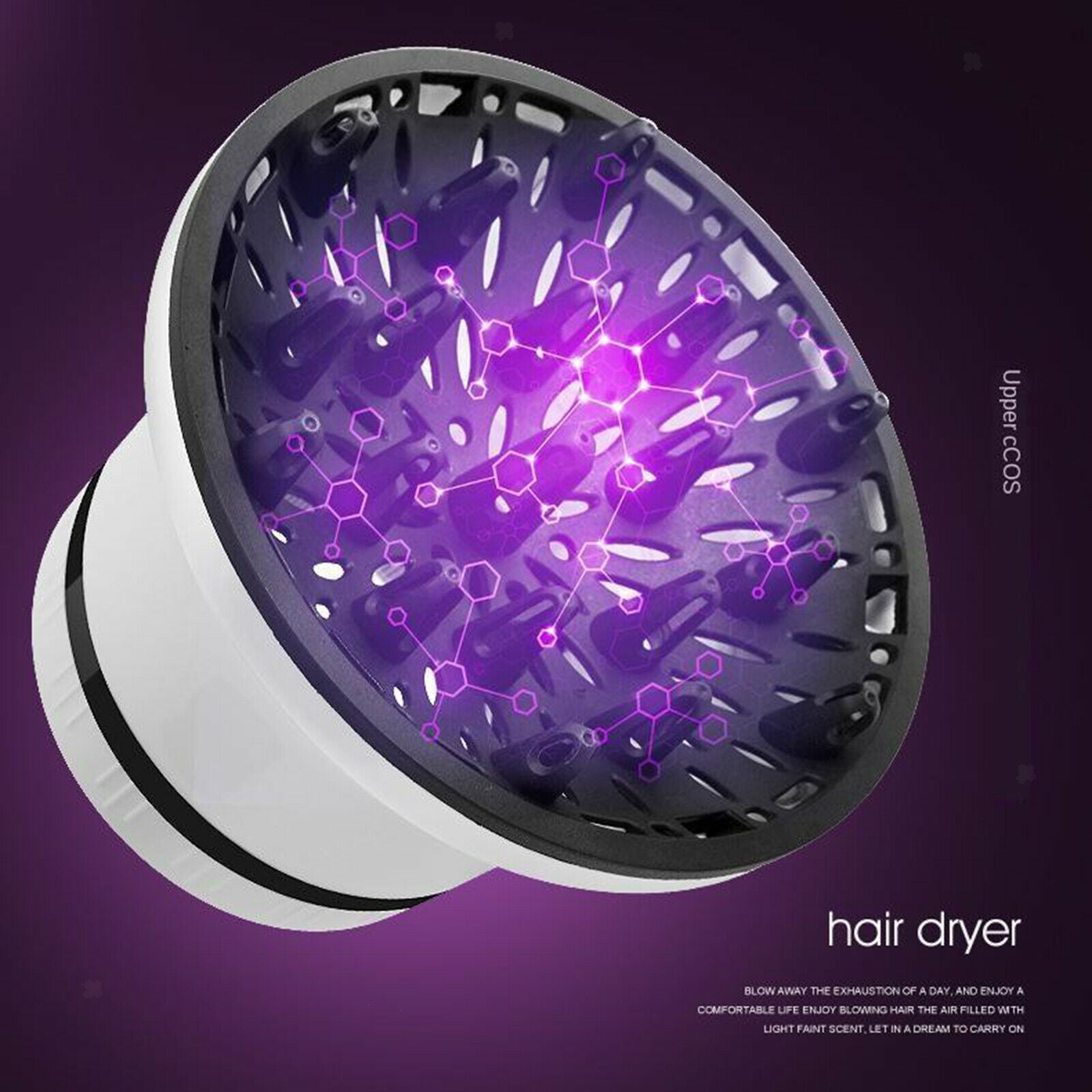 Hair Diffuser for Curly Hair Suitable for Hair Dryer with 1.4 Nozzle