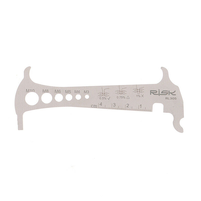 3 In 1 Bicycle Chain Checker Bike Gauge Tool Wear Gauge Calipers Measuring HBDA