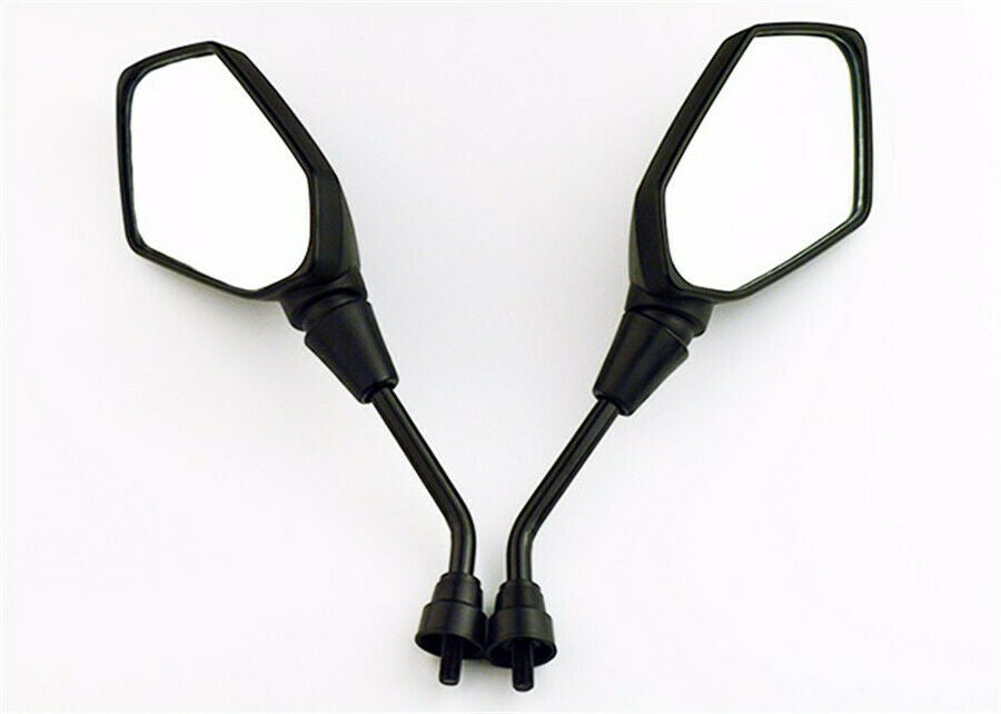 2PCS Bicycle ATV UTV 360 rotated Rearview Dual Side Mirrors 10mm Black Universal