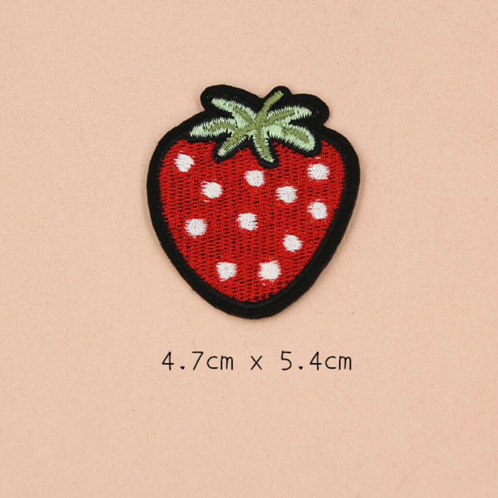 16pcs DIY Sew Iron on Patch Fruits Appliques Embellishment Clothing Decor