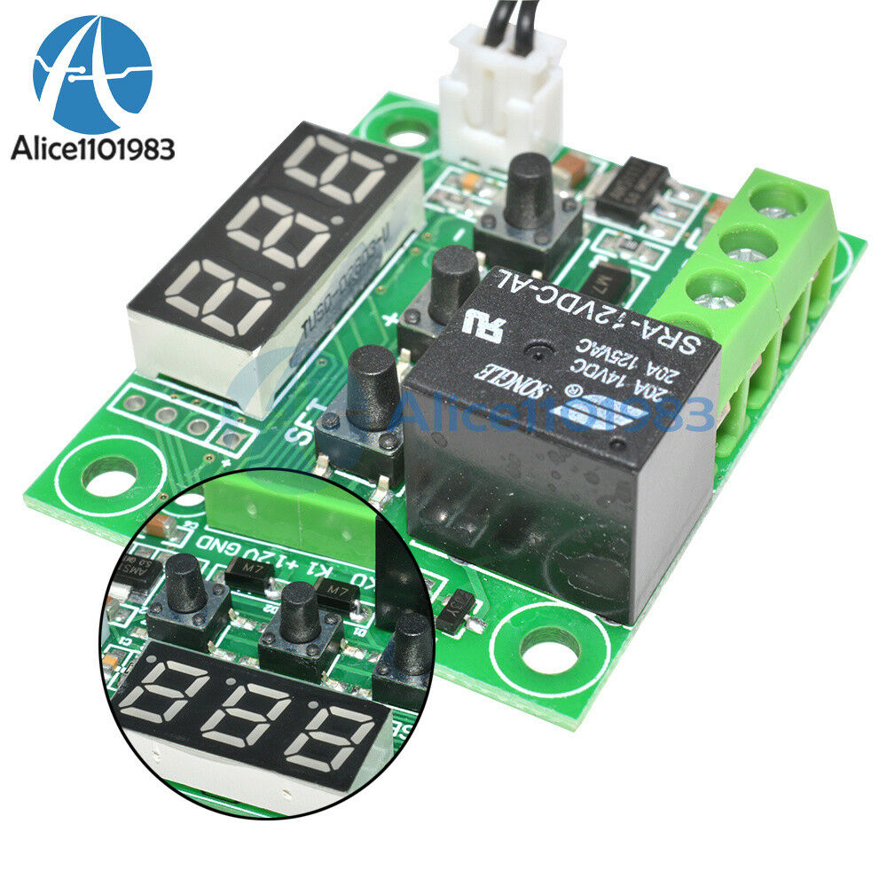 DC12V Red W1209 Digital thermostat Temperature Controler -50-110°C  + Sensor