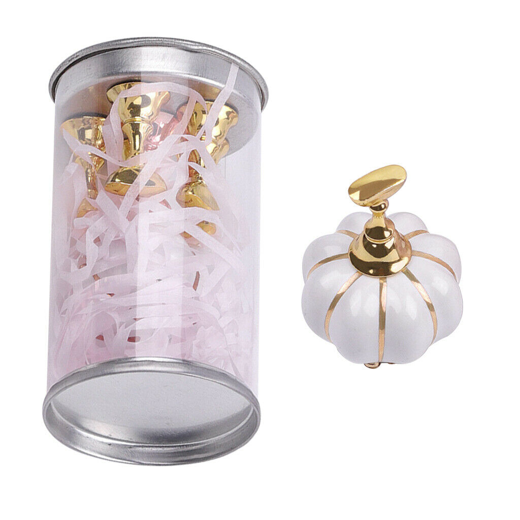 Pumpkin Shaped Acrylic Finger Nail DIY Nail Art Display Stand Training Tools