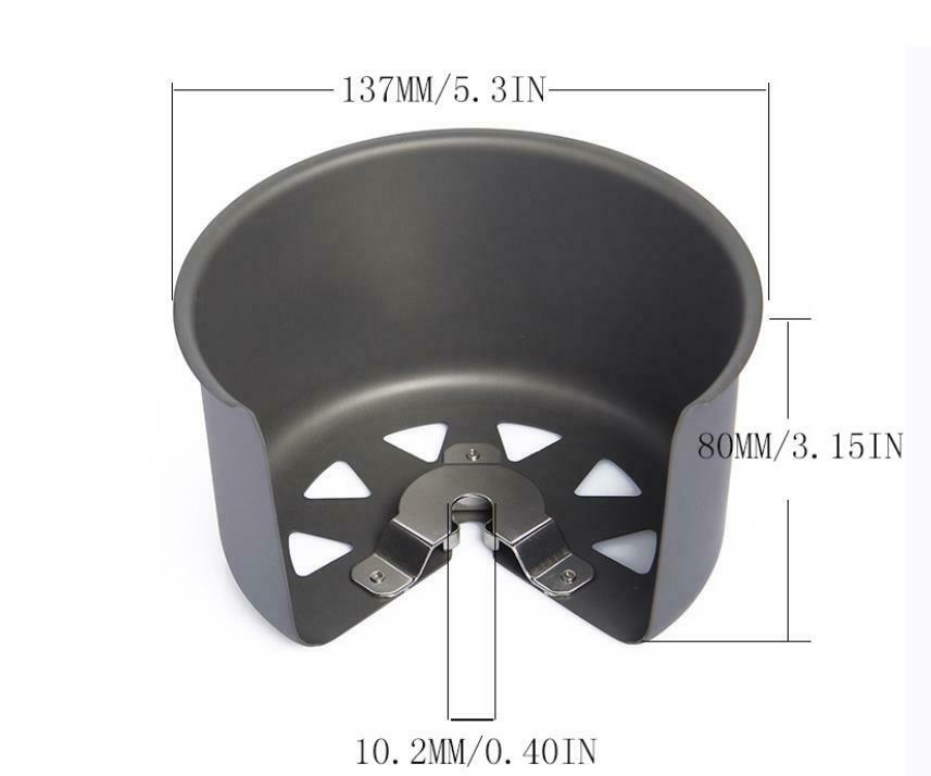 Optimus Hard Anodized Aluminum Clip-On Windshield for Canister Stoves