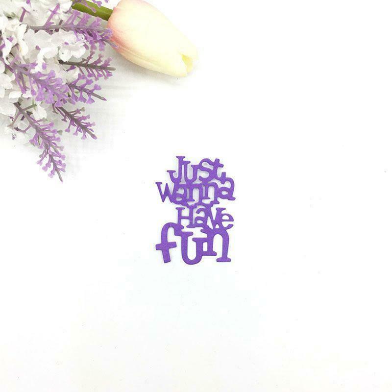 Funny Words Metal Cutting Dies Stencil DIY Scrapbook Photo Album Paper Card