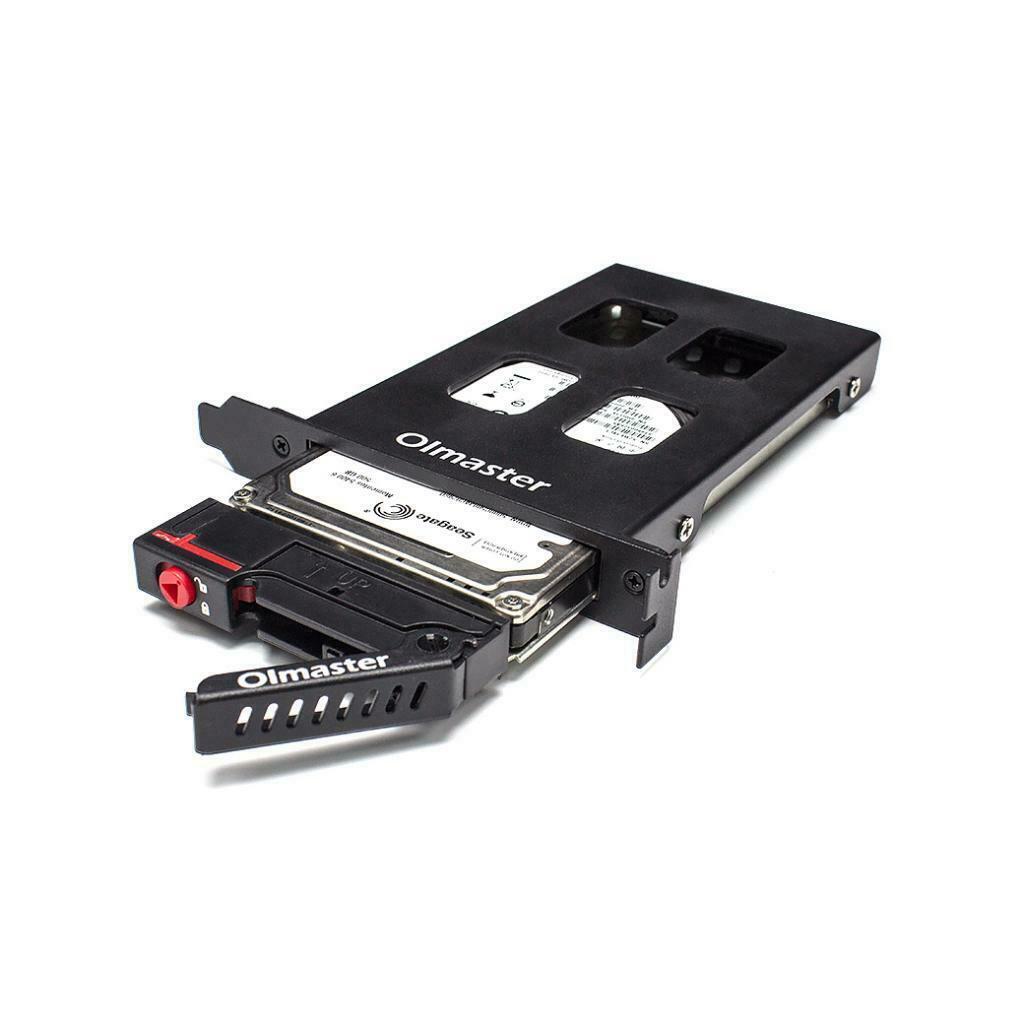 2.5in SATA HDD Bay Hot Swap Backplane Mobile Rack 7.0/9.5mm HDD/SSD Black