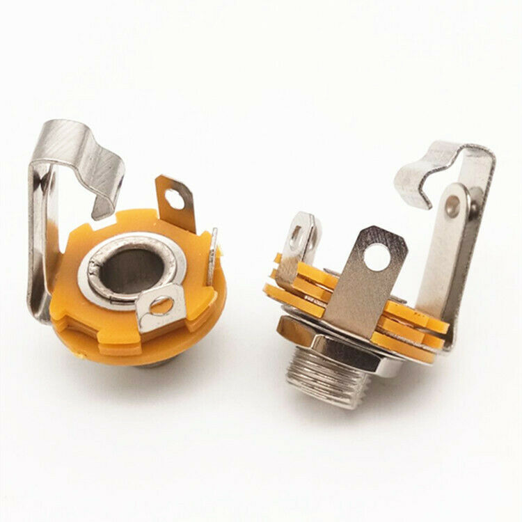 Metal Sophomore Core 6.5 Socket Mono Socket Can Be Fixed 6.35 Switch Microphone