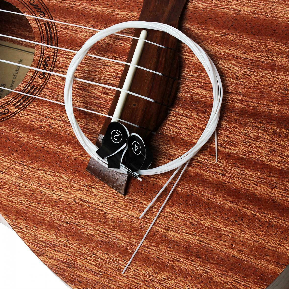 4pcs/set Ukulele Strings White Nylon Hawaii Four Strings Guitar Ukelele Strings