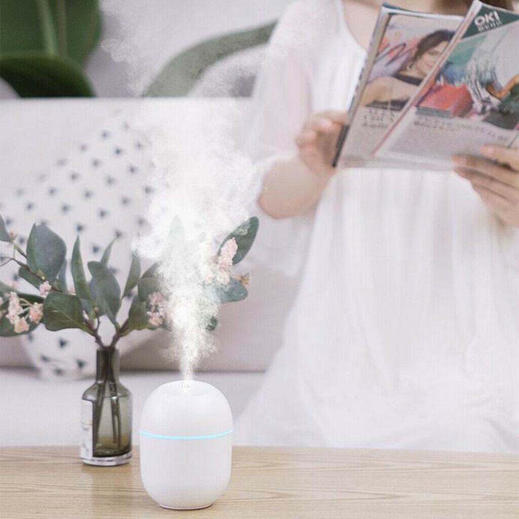220ml Ultrasonic Humidifier for Bedroom Quiet Cool Mist Air Lightweight Portable