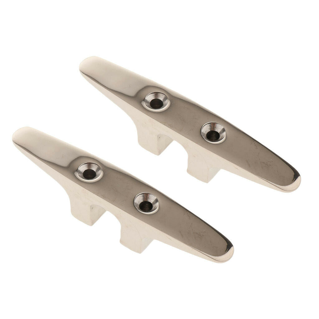 2pcs Boat Mooring Cleat Open Base Dock Cleat For Yacht Ship Kayaks Canoes