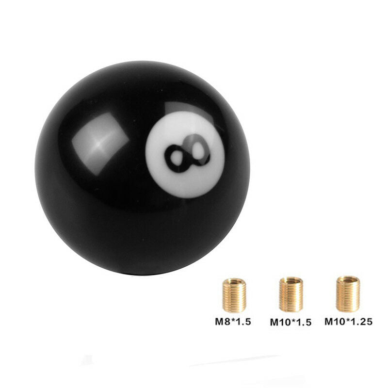 8 Billiard Ball Round Car Manual Gear Shift Knob Universal Shifter Lever Cover