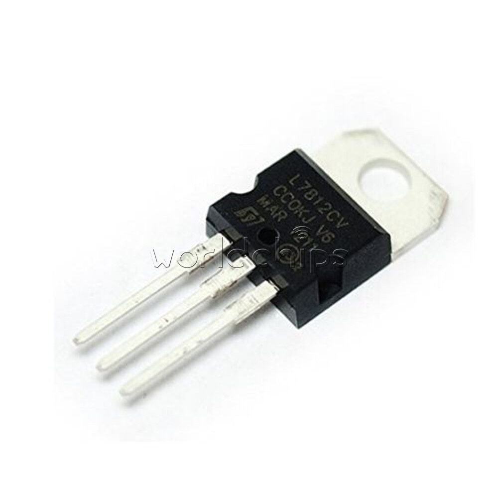 10Pcs TO-220 L7812CV LM7812 L7812  Voltage Regulator IC