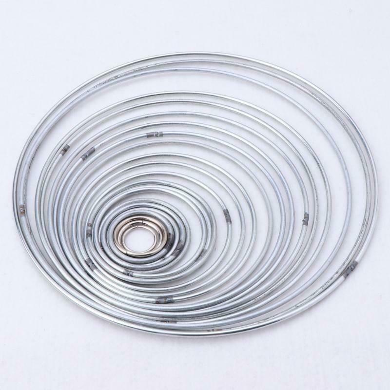 22pcs/set Metal Hoop Dreamcatcher Ring Wall Hanging Macrame Craft Home DIY Decor