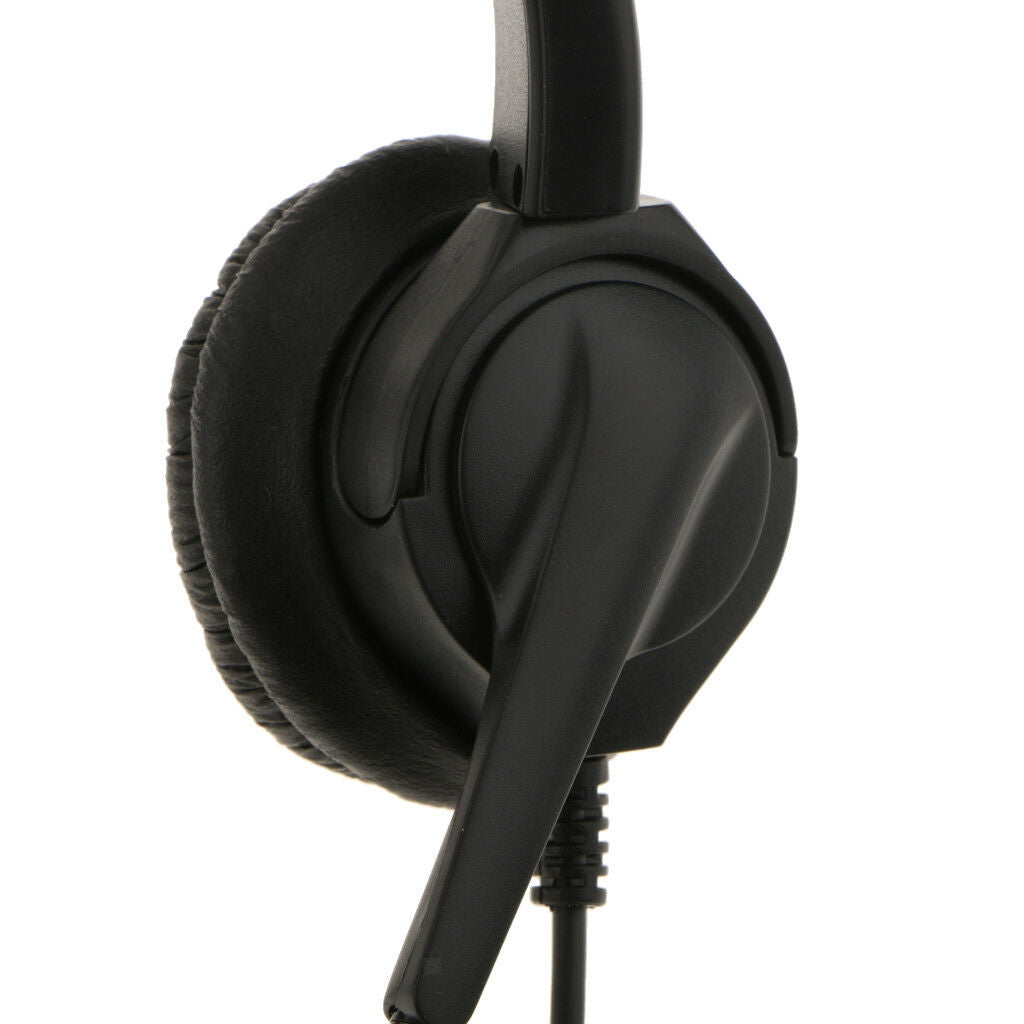 VH560 Hands-free Call Center Headset Headphone Ear Phone Desk Telephone +Mic