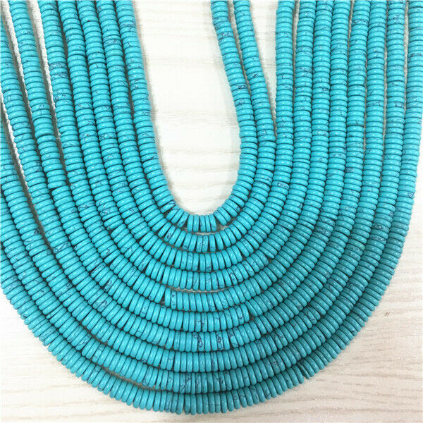 1 Strand/180Pcs 6x2mm Green Turquoise Heishi Disc Round Spacer Beads 15.5" HH377