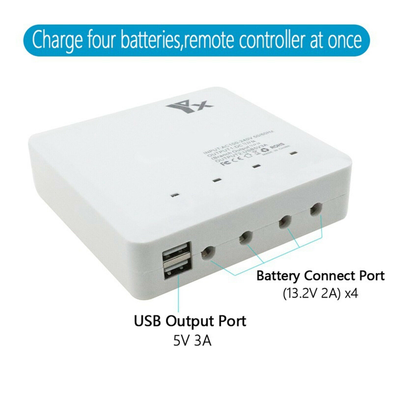 6 in1 Battery Charging Hub Charger for DJI Mavic Air 2S Drone Accessories