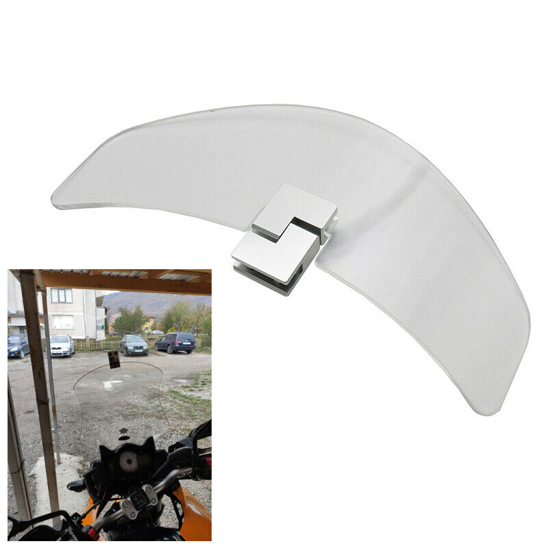 Motorcycle Sports Bikes Front Upper ClipOn Heighten Windshield Deflector Spoiler