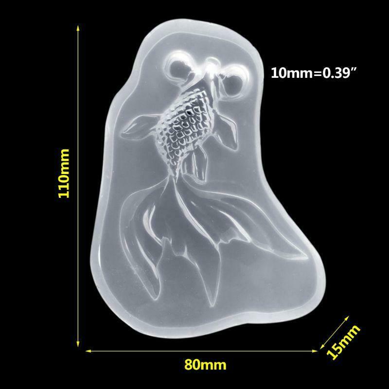 Mirror Crystal Epoxy Mould DIY Handmade Material Goldfish Silicone Mold Jewelry