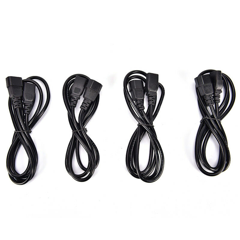 1.8m Power Extension Cable IEC Kettle Male to Female UPS Lead C13 - C14BDAU