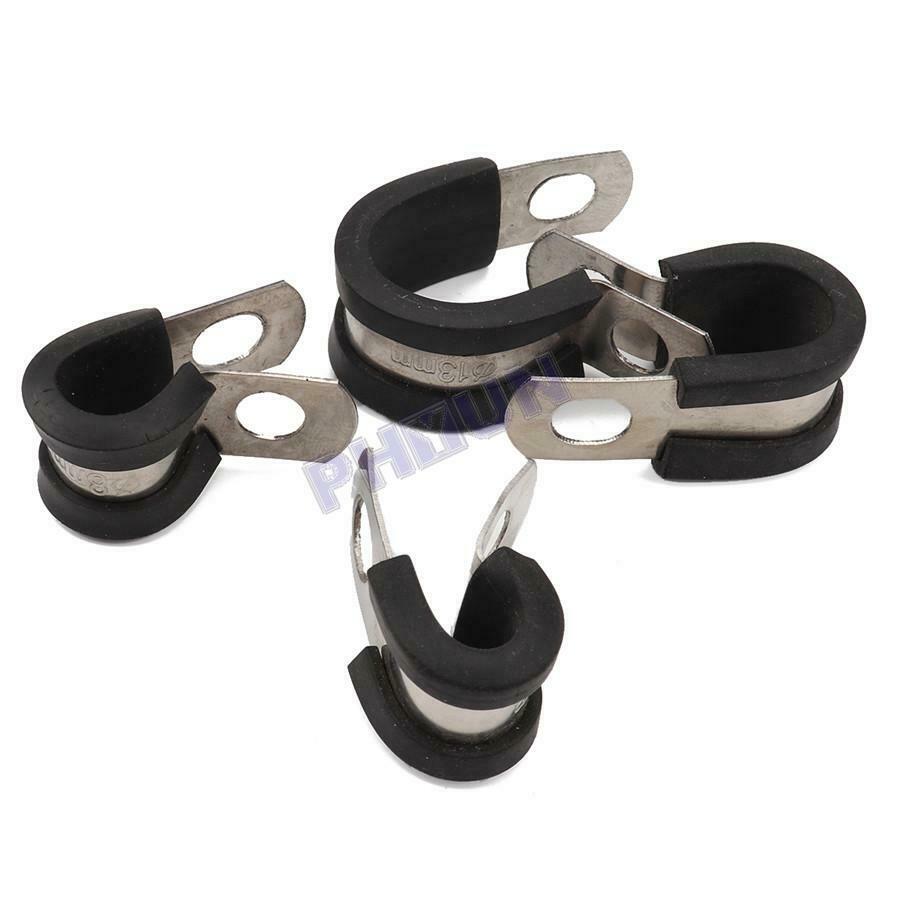32x Car Hose Rubber Cushion Insulated Clamp Î¦14-Î¦22 Assortment Kit Universal