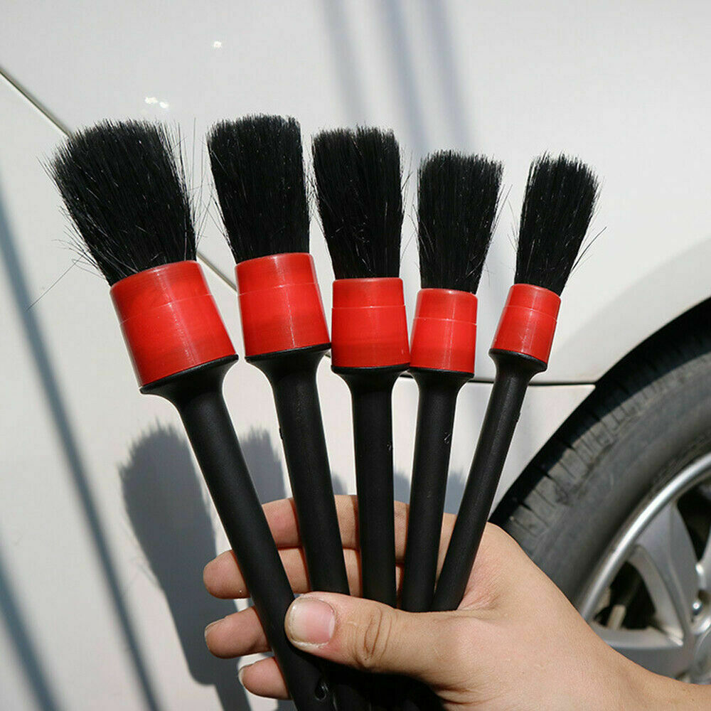 5pcs Car Detail Brush Wash Auto Detailing Cleaning Kits Engine Wheel Brushes