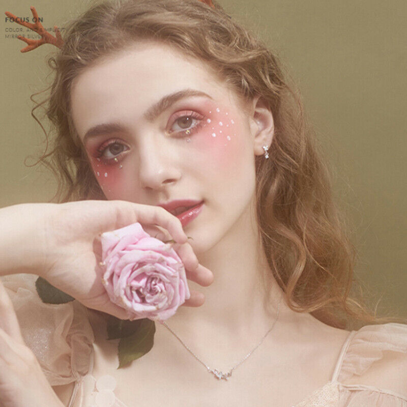 Crystal Butterfly Charms Stud Earrings For Women Girls Wedding Party JewelryBDF