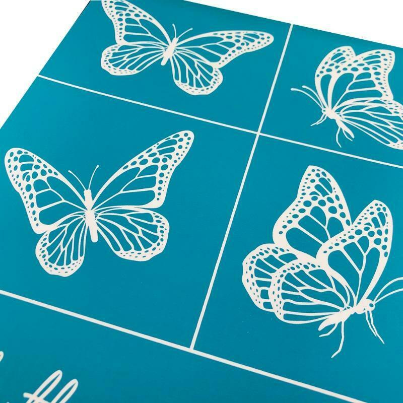 Butterfly Self-Adhesive Silk Screen Printing Stencil for Painting on Wood DIY