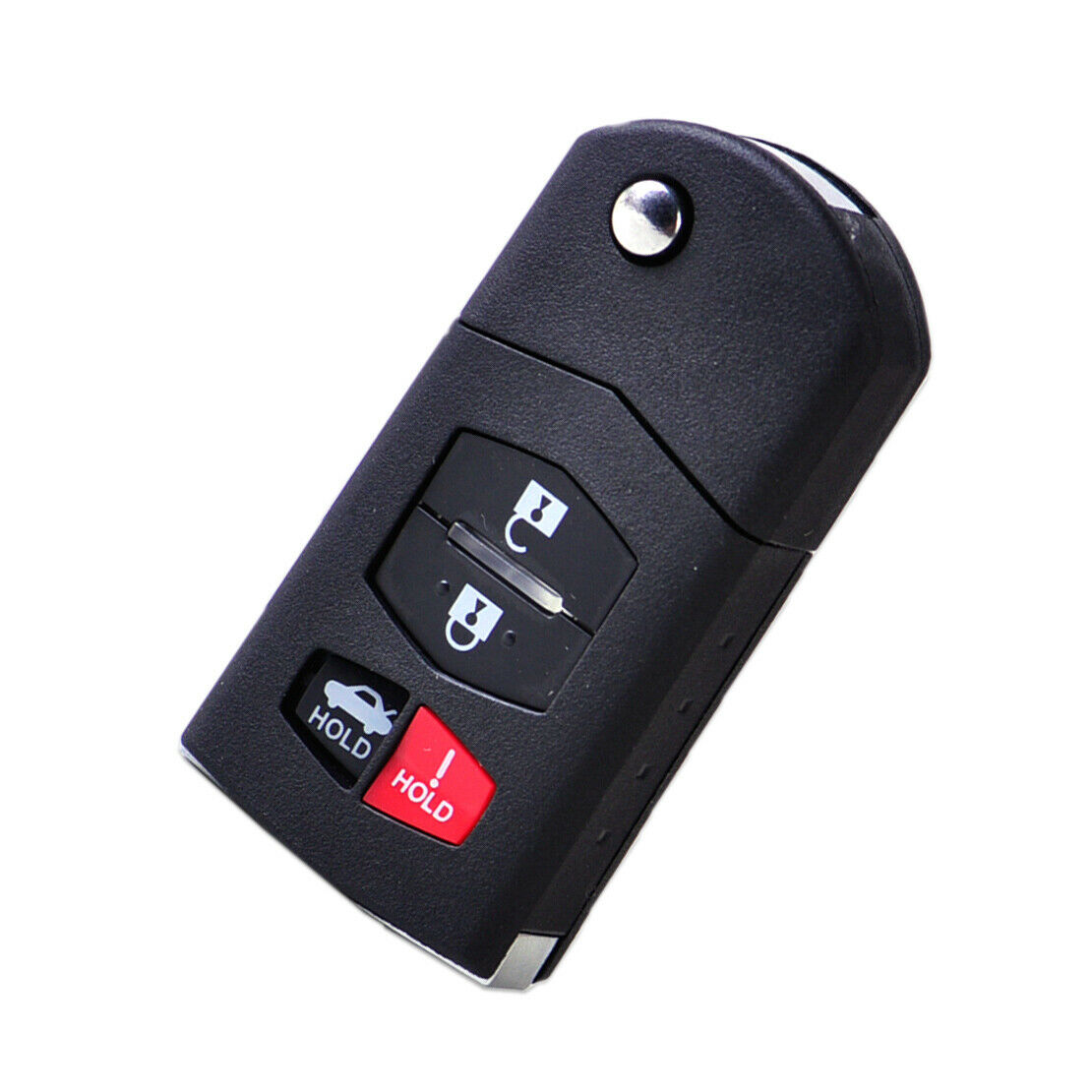 4 Button Folding Remote Keyless Key Shell Fob Housing Fit for Mazda 3 6 MX-5 An