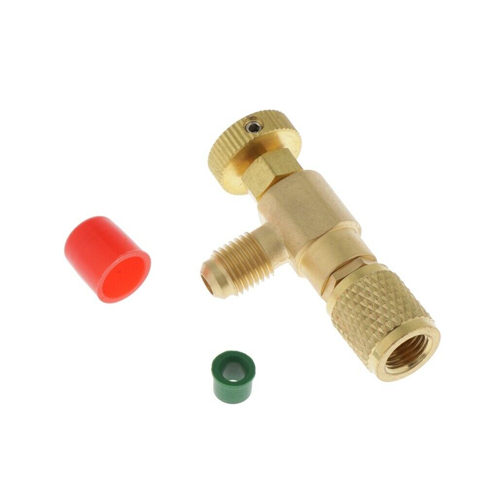 R22 Refrigeration Ball Valve Adapter  Safety Valve Connector 1/4