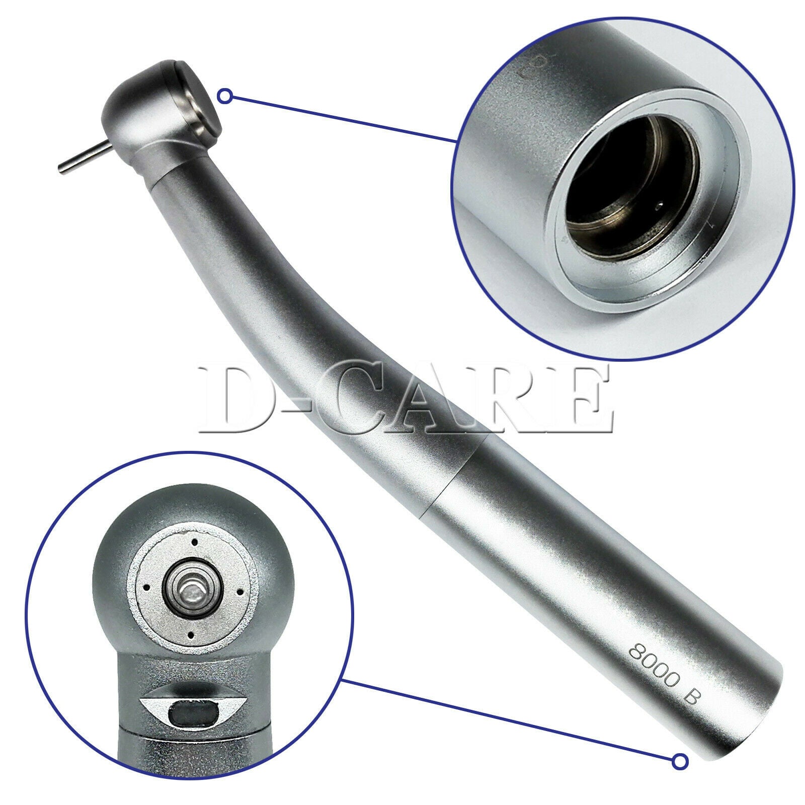 New 8000B Style Dental High Speed Handpiece Big Strength Gentle Silence Quattro