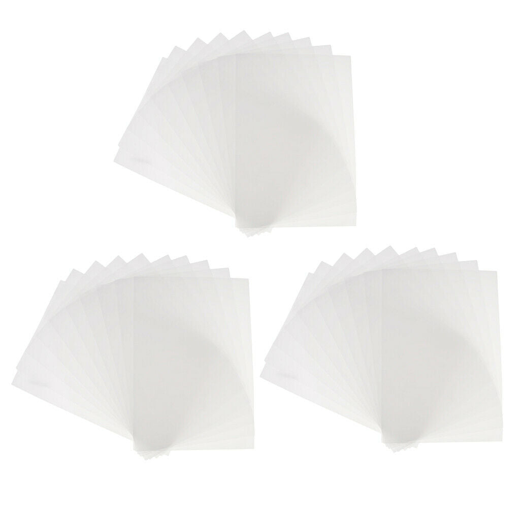 30x Clear Heat Shrinkable Paper Film Sheets DIY Drawing Jewelry Findings Art