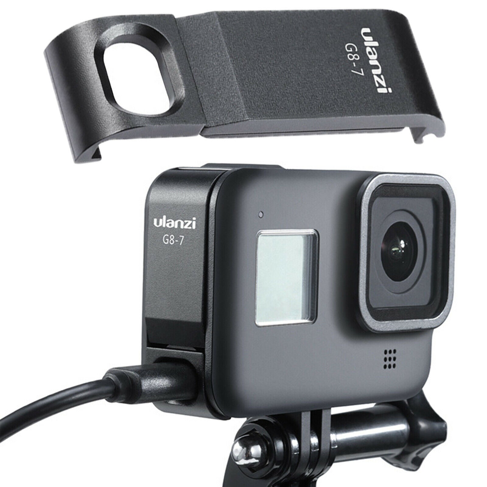Chargeable Battery Cover G8-7 Type-C Charging Port For GoPro Hero Black 8 Camera