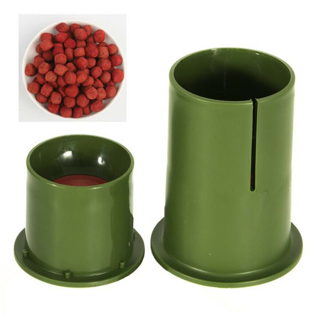 Plastic Fishing Bait Tackle Trap Basket Lure Feeder Thrower Holder Maker