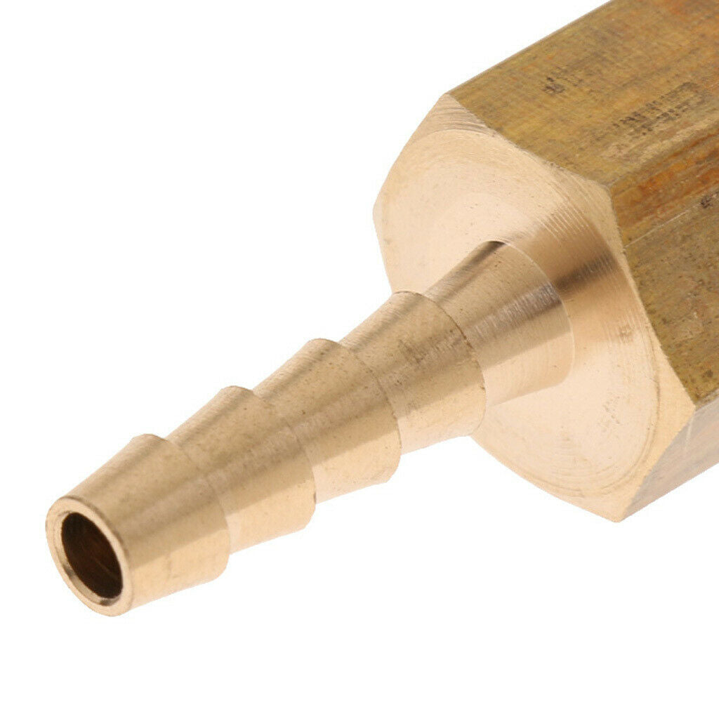 2 Pieces Brass Female Barb Fitting Straight Coupler 1/4 inch BSP to 6mm Hose,