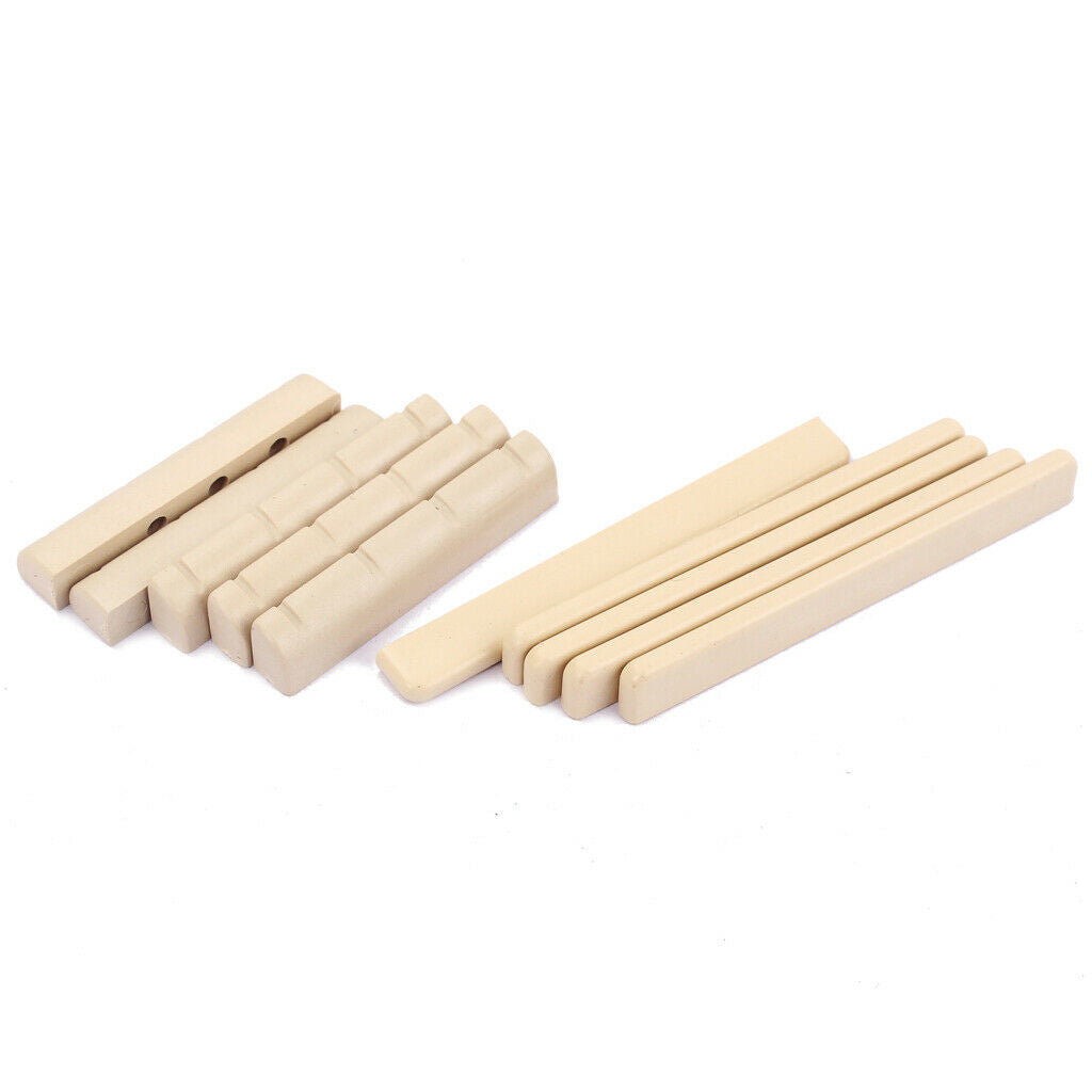5 Packs Of 10pcs Nut Of Head And Nut Of Easel Bones 4 Strings Replacement Parts