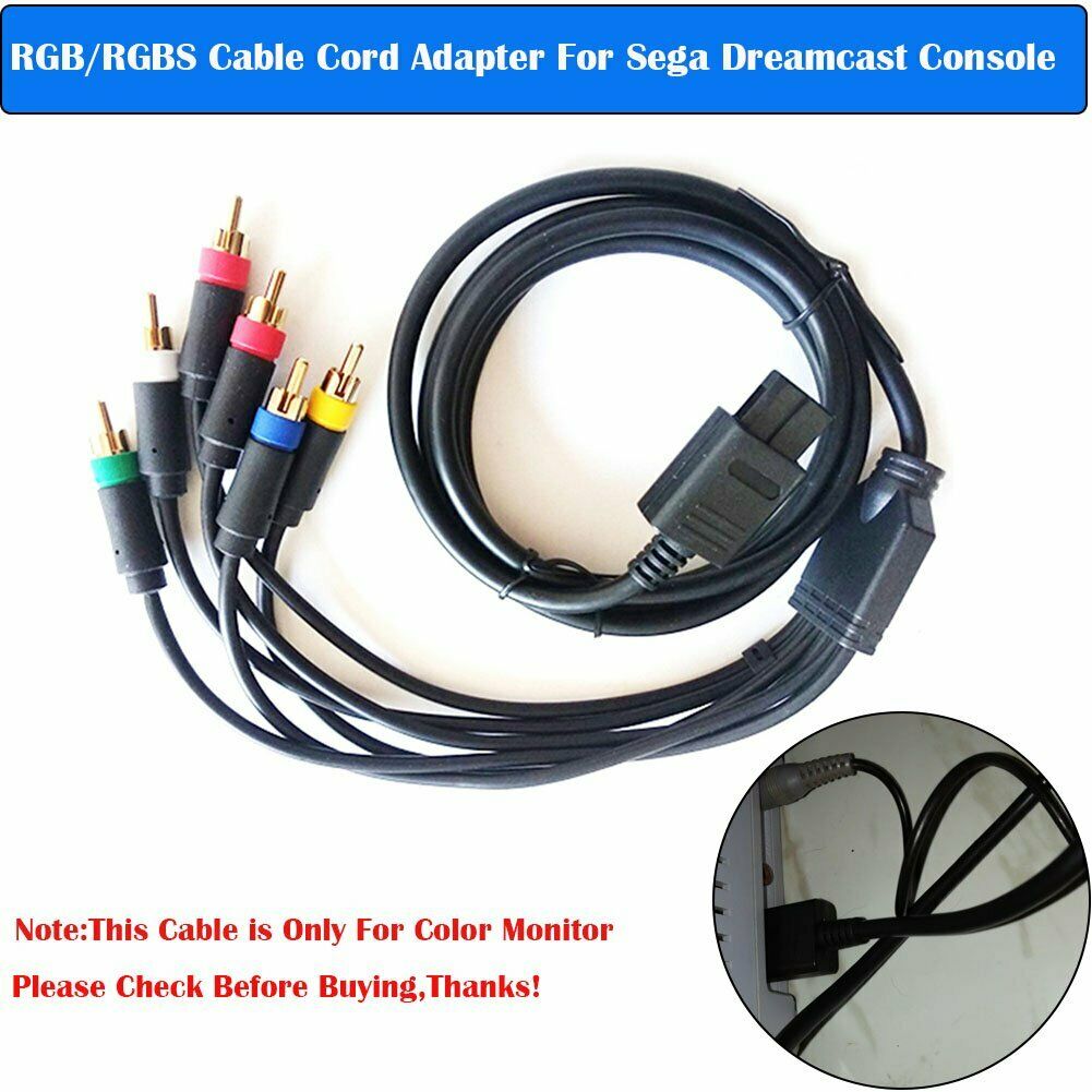 Multifunctional RGB/RGBS Color Monitor Cable Adapter For Sega Dreamcast Console