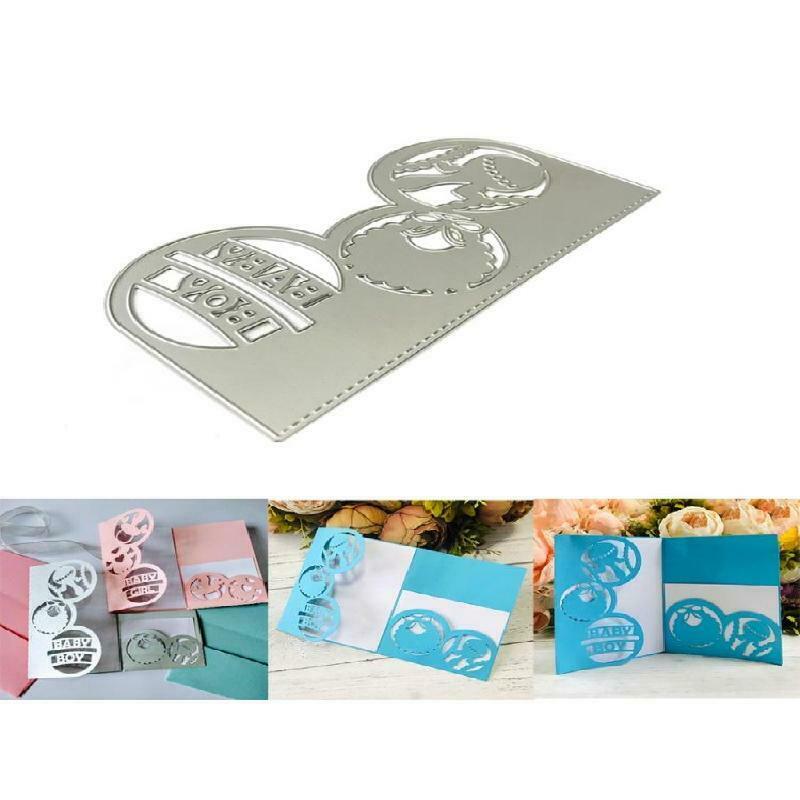 Baby Boy Metal Cutting Dies Stencil Scrapbooking DIY Album Stamp Paper Embossing