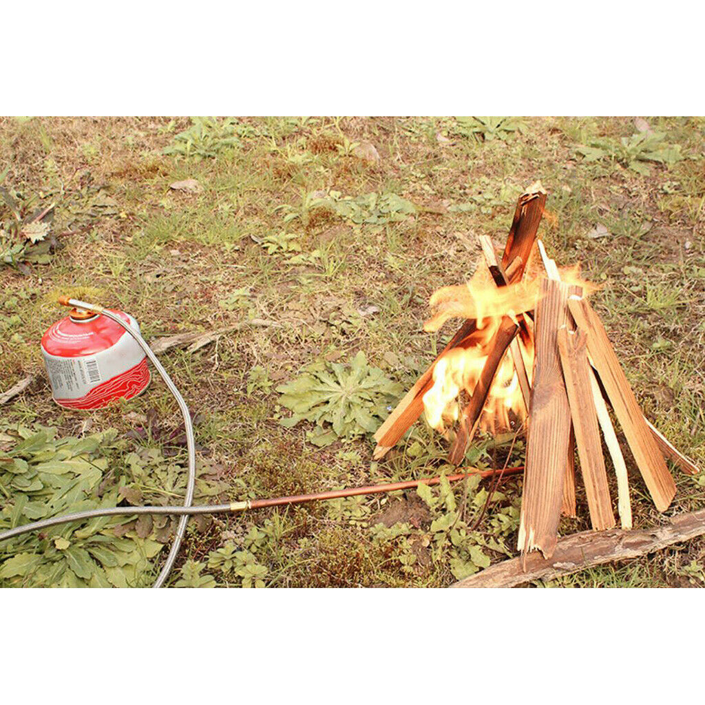Hand Held Fire Starter Gas Appliance with 1m Flexible Hose for Camping