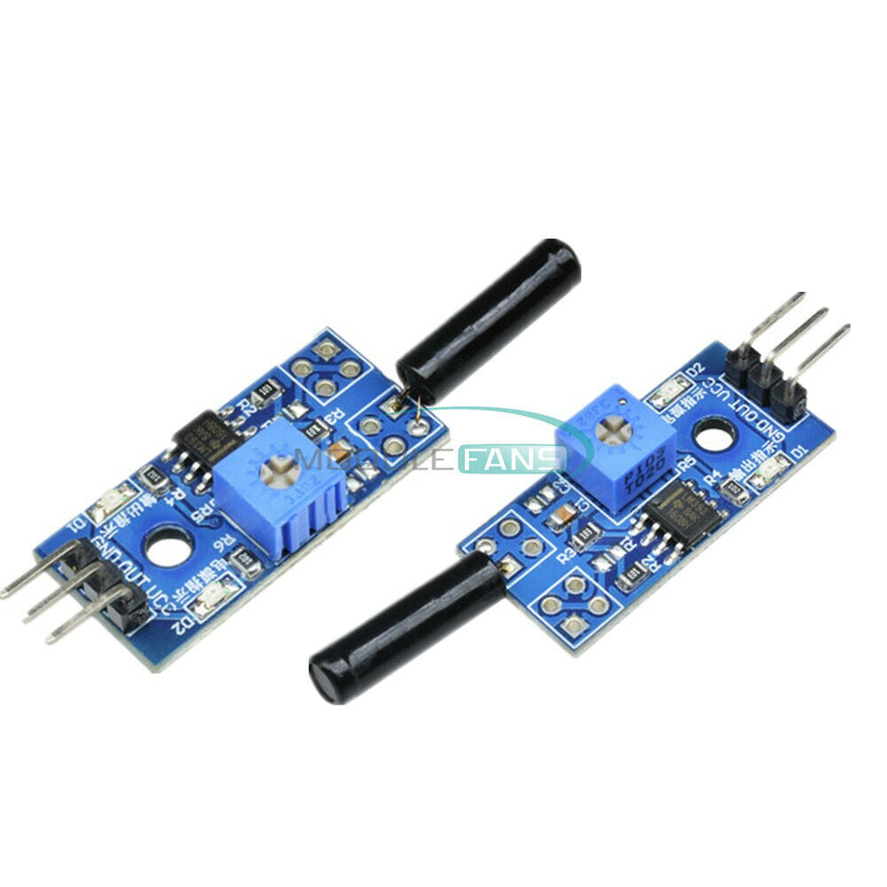 2PCS LM393 Vibration Switch Sensor Module for Intelligent Vehicle DC5V/3.3V