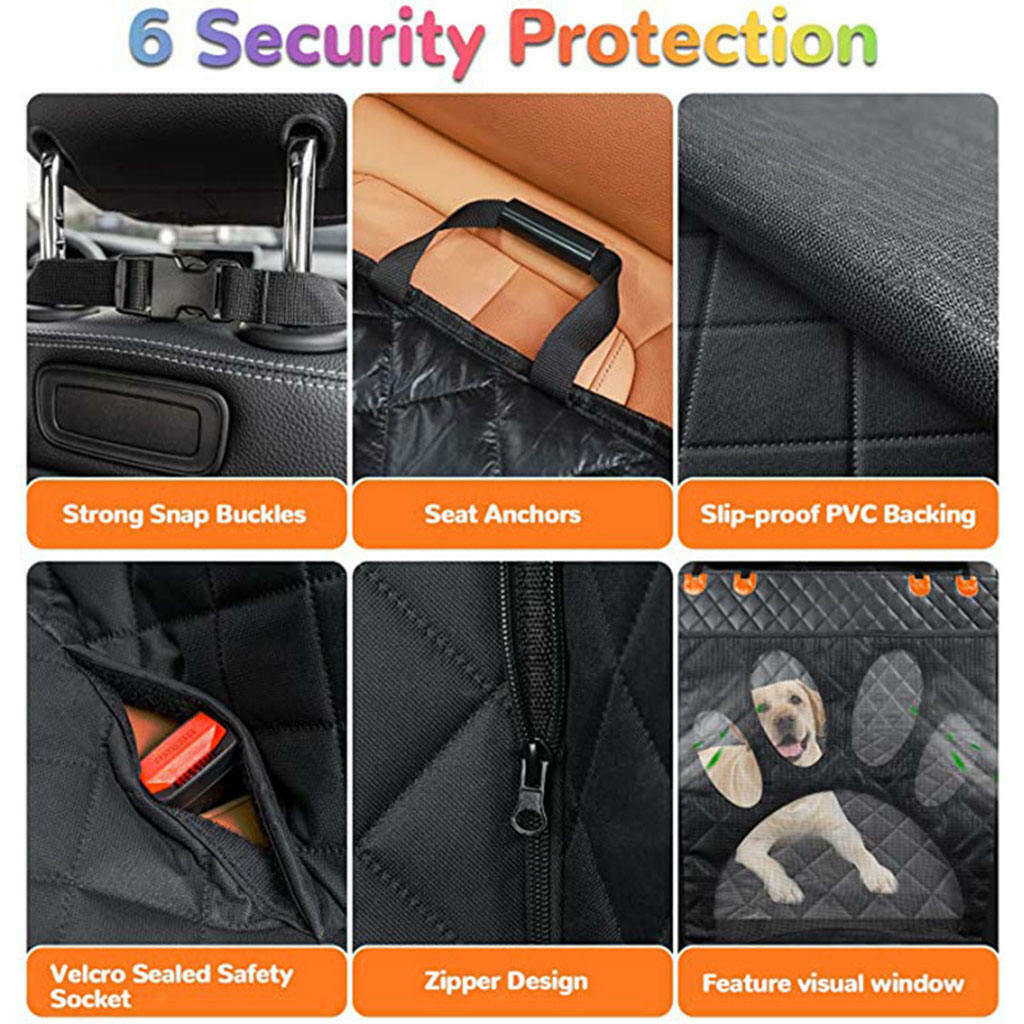 Waterproof Pet Car Seat Cover Back Seat
