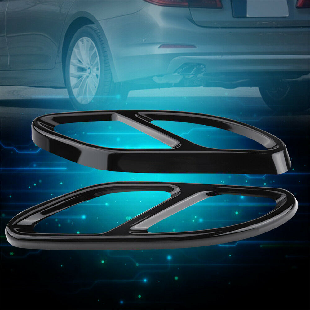 1 Pair Rear Exhaust Muffler Tail Pipe Trim For Mercedes Benz S Class W222 2018