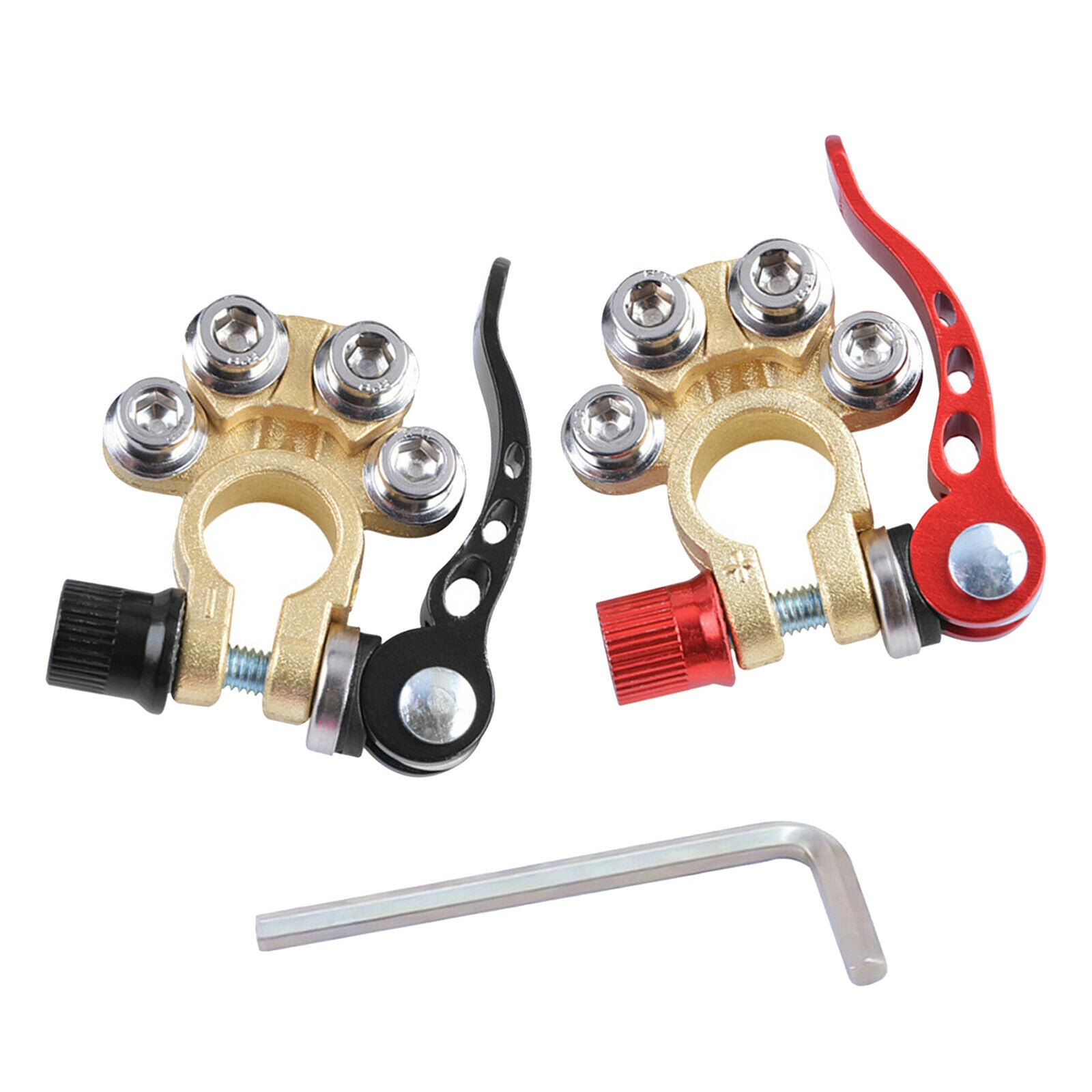 2PCS Boat Car Battery Terminals Connectors Clamps Tool RV Motorhome Caravan