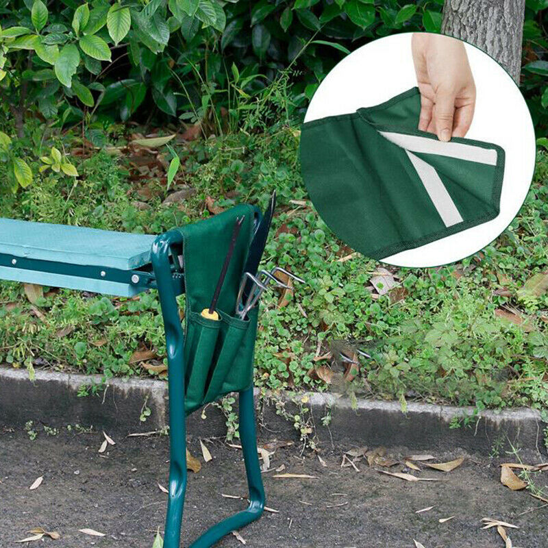 2Pcs Tool Side Bag Pockets Pouch for Garden Bench Garden Kneeler Stool GardeBDA