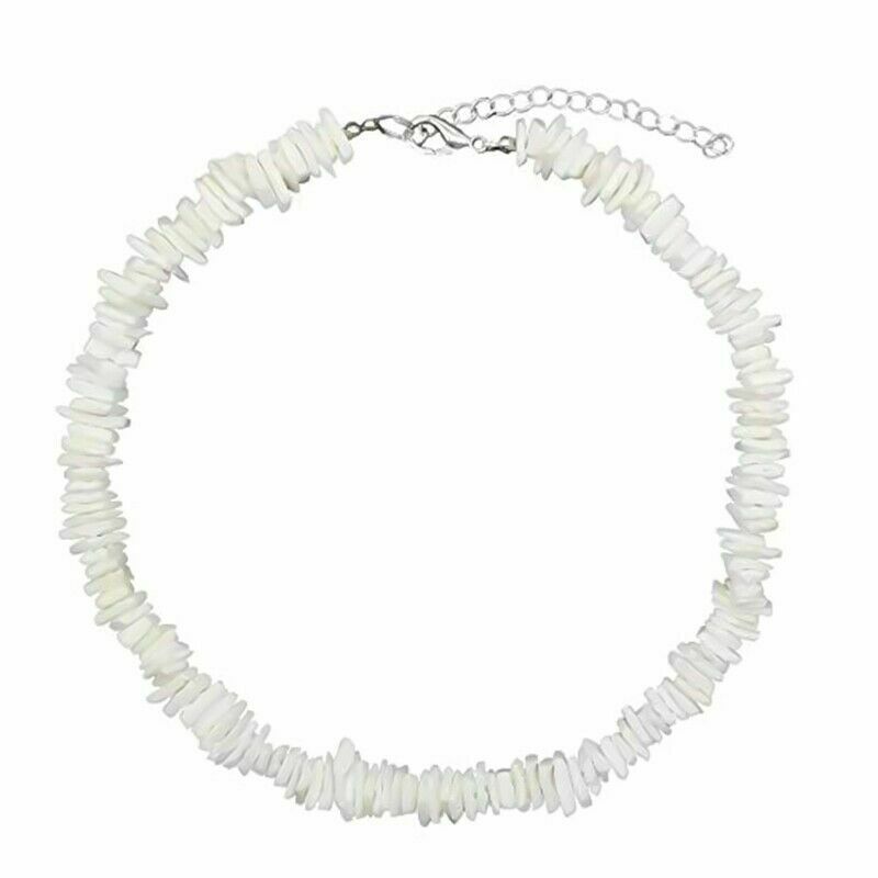 White Conch Clam Chips puka Shell Necklace Collar Choker Fashion For Women Men